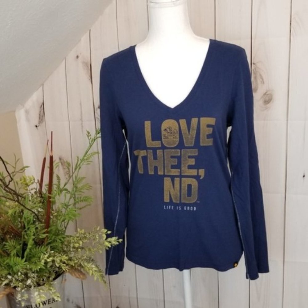 Life is Good Notre Dame Graphic Tee